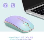 Wireless Mouse - 2.4G ultra-thin portable computer mouse with Nano receiver, low-noise optical mouse for laptops, PCs, and desktops. - Image 2